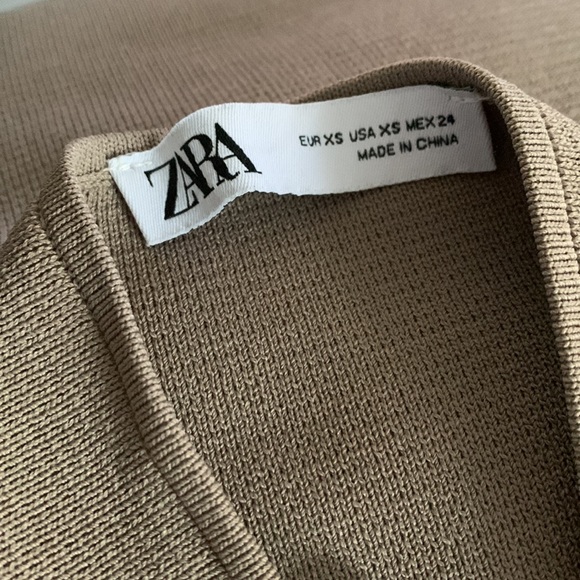 New Zara strapless beige top - Picture 5 of 9